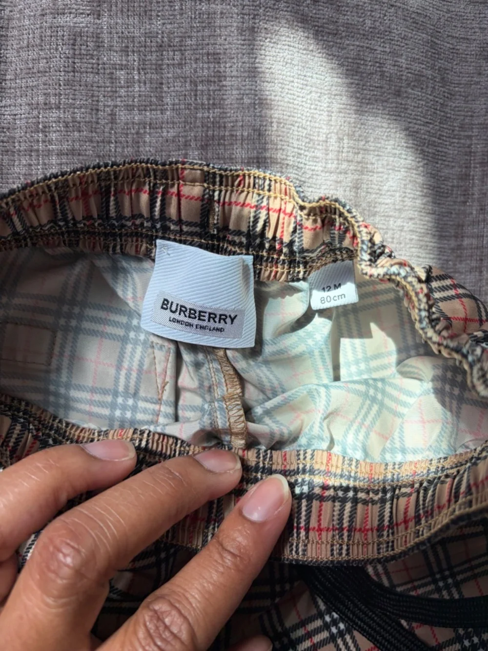 Burberry swim trunks